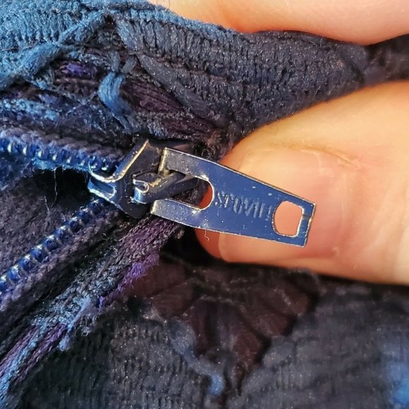 Vintage 60s 70s Union Made Maxi Lace Dress - Picture 6 of 7